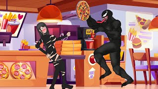 TIFA LOCK HART VENOM FAILED DINNER WITH VENOM Final Fantasy Remake [upl. by Nrev]