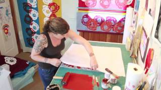 Tutorial  Inking a Block to Print on Fabric with Valori Wells [upl. by Omidyar411]