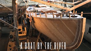 Fibreglassing the deckhow to use Peel ply Fairing the hull of our 40ft wooden sailing boat EP59 [upl. by Anij912]