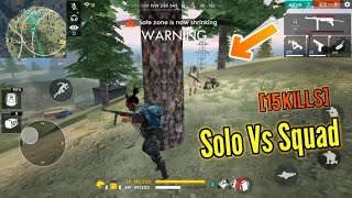 INSANE SOLO VS SQUAD GAME pro gameplay  Garena Free Fire [upl. by Candra]