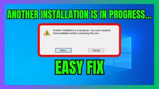 Fix Another Installation is in Progress Error [upl. by Hedvige]