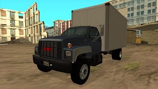 GTA San Andreas PC  1990 GMC Topkick Box Truck Mod [upl. by Anilesor]