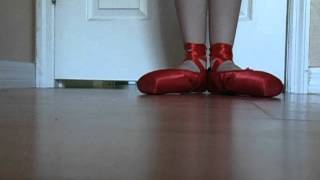 My NEW Red Pointe Shoes [upl. by Ric]