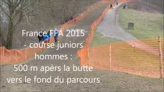 Championnat de France juniors hommes cross country FFA Les Mureaux 2015 [upl. by Jaddo]