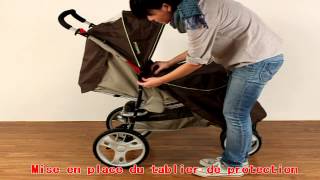 bebeachatcom  Poussette bébé 3 roues combiné 2 en 1 poussette  siège auto cosy  C259 [upl. by Nitsyrc519]