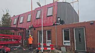 Modulaire woningbouw NH Bouwstroom in Zaandam [upl. by Llertnov]