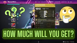 What will you get from dismantling a fully Masterworked exotic armor piece  Destiny 2 [upl. by Arekat515]