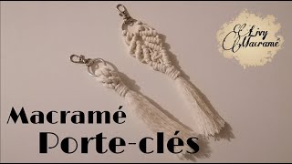 DIY porteclés en Macramé 2 2 modèles  Livy Macramé [upl. by Dobbins]