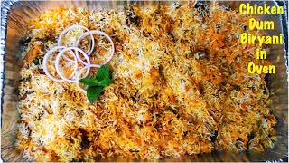 Hyderabadi Chicken Biryani in Oven  Indians Cooking Biryani in USA  Indian Flavors in USA [upl. by Durrell]