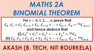 Binomial Theorem Important LAQ 13  Maths 2A maths2a inter2ndyearmaths [upl. by Nevada]