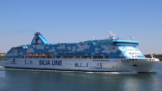 Silja Line Ms Galaxy arrival in Mariehamn soon announcement [upl. by Hake]