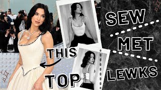 Sew this Dua Lipa MET Gala Doupe [upl. by Atteynot]