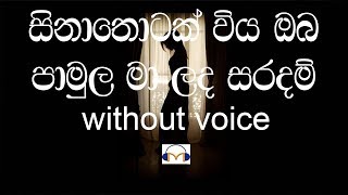 Sina Thotak Wiya Karaoke without voice සිනා තොටක් විය [upl. by Kcirdez]