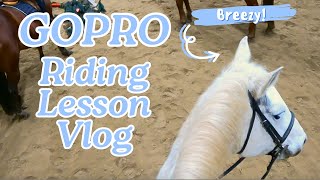 RIDING A NEW PONY FOR THE FIRST TIME  GoPro Horse Riding Vlog [upl. by Dworman]