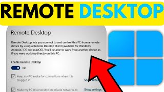 How to Set Up Windows Remote Desktop 2024 [upl. by Meter]