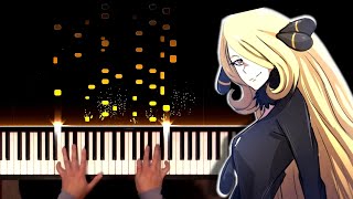 Pokemon DiamondPearl Approaching Champion Cynthia Piano Etude Extended [upl. by Enilatan526]