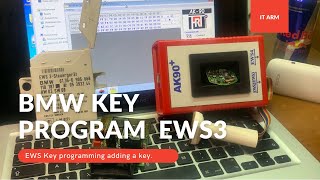 How to program Key for BMW EWS2 EWS3 EWS4 19952009  AK90 programmer [upl. by Aitnauq935]