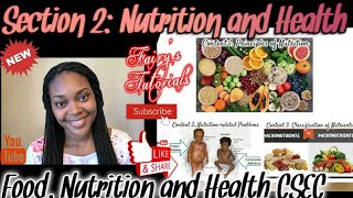 Principles of Nutrition  Deficiency Diseases Food Nutrition amp Health CSEC [upl. by Marb]