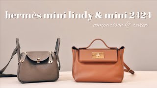 愛馬仕兩款天菜包 Hermes Mini 2424 amp Mini Lindy Bag Review 🍊 [upl. by Ezekiel]