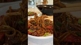 30Minute Peppered ‘Beef’ Stir Fried Noodles stirfry vegan veganfood veganrecipe noodles [upl. by Nima221]