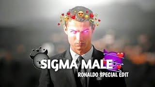 CRISTIANO RONALDO  SIGMA MALE 🐐🔥  SPECIAL EDIT😍 [upl. by Htezil]