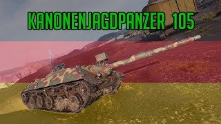 World of Tanks  KANONENJAGDPANZER 105 REVIEW HQ [upl. by Ardnuhs]