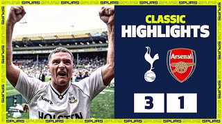 Gazzas FAMOUS Wembley free kick  CLASSIC HIGHLIGHTS  Spurs 31 Arsenal [upl. by Elia]