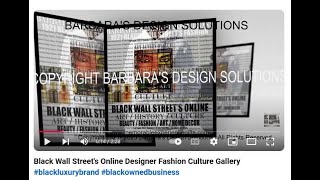 Black Wall Streets Online Wearable Art Streetwear blackownedbusiness blackluxurybrand [upl. by Olivero318]