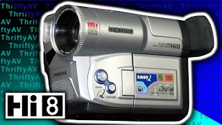 Samsung Hi8 Camcorder Model SCL810  Features and Test Footage [upl. by Eenobe687]