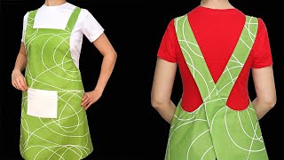 A Japanese apron without ties is easy and simple  comfortable practical and beautiful [upl. by Shoemaker]