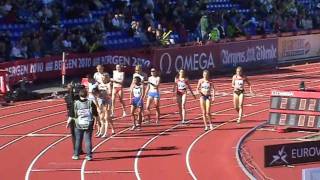 800m Frauen Team EM Bergen  19062010  European Team Championships 2010 [upl. by Ecinad]