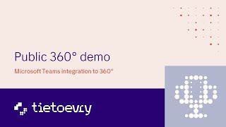 MS Teams integration to Public 360° demo [upl. by Noirred]