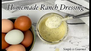 Homemade Ranch Dressing [upl. by Ateekahs]