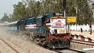 Sitapur Jn Daliganj Jn Speed trial 120 kmph  सीतापुर डालीगंज 120 की रफ़्तार से ट्रायल [upl. by Fidole96]