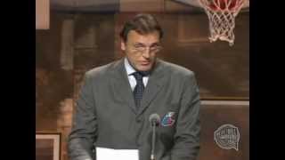 Dino Meneghins Basketball Hall of Fame Enshrinement Speech [upl. by Ulphi]