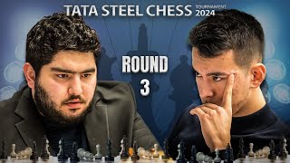 SOBRANG nakaka LULA ang diskarte  GM Maghsoodloo vs GM Abdusattorov Tata Steel Chess 2024 Round 3 [upl. by Harret874]