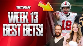 College Football Week 13 Best Bets  Player Props Spreads and More [upl. by Sekofski]