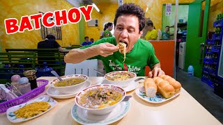 Famous Filipino Food  BATCHOY NOODLES Fully Loaded in Bacolod Philippines [upl. by Ransell902]