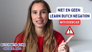 DutchFlemish language lesson GEENNIET  Negation  NT2 [upl. by Hurst590]