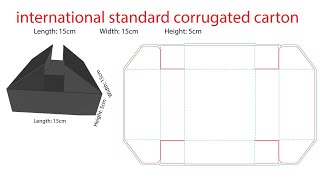 International Standard Corrugated Carton Dieline [upl. by Emarie]