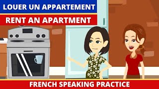 Dialogue pour Louer un Appartement  French conversation practice  French Cartoon to learn french [upl. by Eleynad]