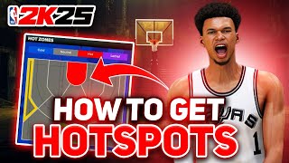 THE BEST WAY TO GET HOTSPOTS IN NBA 2K25 NBA 2K25 HOT ZONE METHOD [upl. by Kcarb]