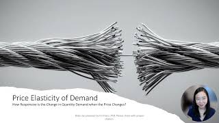 Price Elasticity of Demand 1 Overview [upl. by Annoyi]