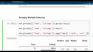 Pandas Tutorial 21 Groupby Multiple Columns [upl. by Sirrot]