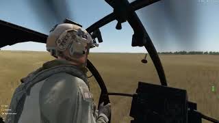 ARMA Reforger  AH6J Littlebird Attack run training HOTAS TrackIR [upl. by Zeus]