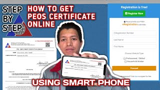 🇯🇵🇵🇭HOW TO GET PEOS CERTIFICATE ONLINE  USING SMART PHONE  STEP BY STEP TUTORIAL  VLOG 04 [upl. by Accem571]