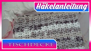 🪡🧶Häkelanleitung Landhaus Tischdecke Tischläufer  DIY ツ 🪡🧶 [upl. by Ettenay537]