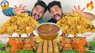 4KG CHICKEN DEGI BIRYANI EATING WITH 2WHOLE TANDOORI CHICKENCHICKEN KEBABSBOILED EGGS MUKBANG🔥 [upl. by Anileve221]