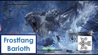 First Frostfang Barioth Kill  Bow 5 33quot [upl. by Aevin]