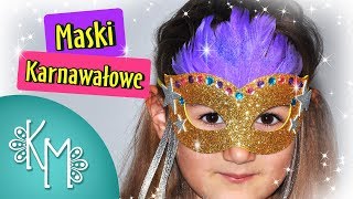 Maski karnawałowe  Jak zrobić Maskę Wenecką  Kreatywna Mama [upl. by Latif]